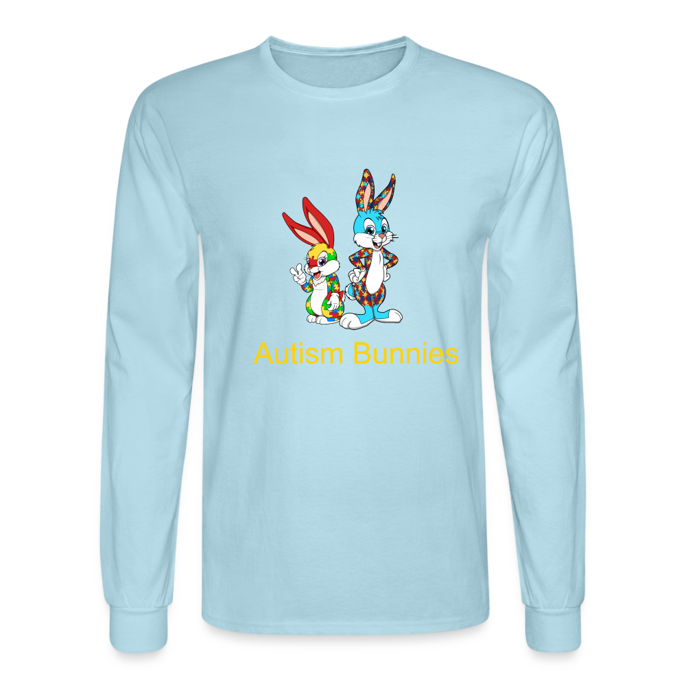 Men's Long Sleeve T-Shirt - powder blue