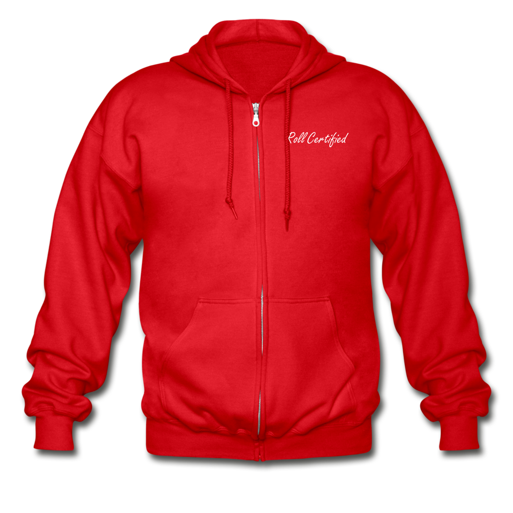 Gildan Heavy Blend Adult Zip Hoodie - red